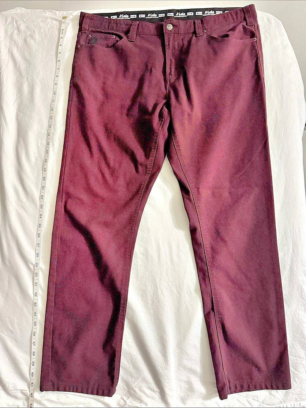 Lois Extensible-Stretch Chinos in Purple Waist 40